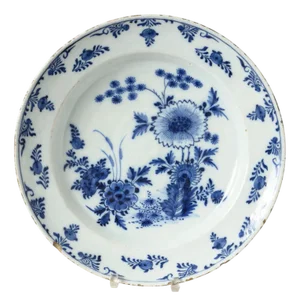 Antique Dutch Delft Charger Plate from De Porceleyne Bijl, 1700s