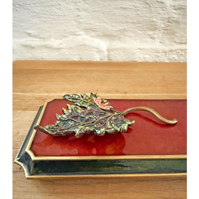 2000 - 2009 Jay Strongwater Enameled Tray For Sale - Image 5 of 7