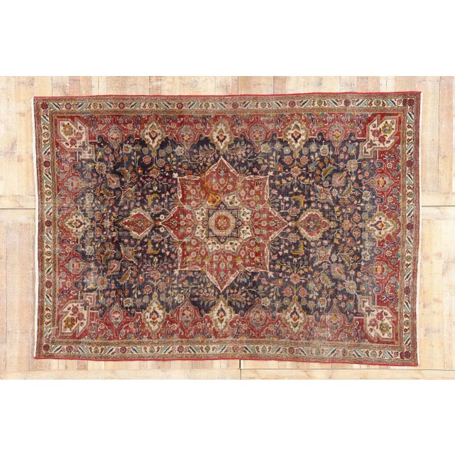 Antique Persian Tabriz Rug, 06'07 X 09'05 For Sale - Image 10 of 10