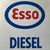 Mid-Century Modern Esso Diesel Sign in Enamel from Plastemal, Nivelles, 1968 For Sale - Image 3 of 11