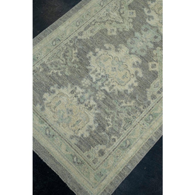 Turkish Oushak Runner Rug 2'10" x 8'2" #17383 For Sale - Image 4 of 8