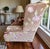 Custom Kravet armchair, upholstered in luxurious imported French velvet. This timeless English country–inspired chair...