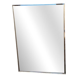 Vintage Rectangular Beveled Mirror, 1970s For Sale