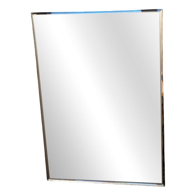 Vintage Rectangular Beveled Mirror, 1970s For Sale