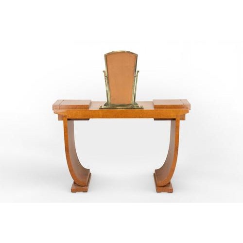 An exceptional and early Art Deco console by Jules Leleu, dating from the early 1920s — a period marking the full...