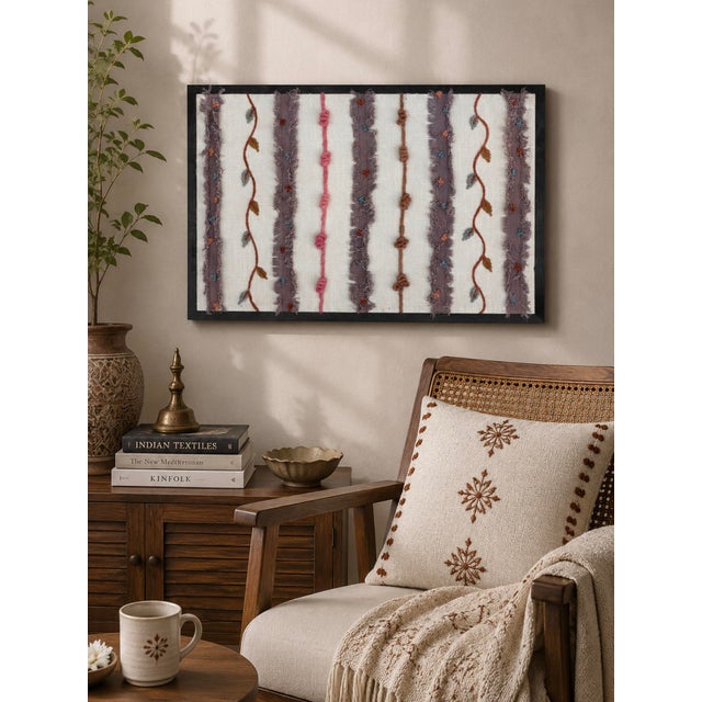 Rustic Rustic Threads Embroidered Wall Frame For Sale - Image 3 of 3