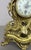 French Ornate Brass Mantel Clock with Key For Sale - Image 9 of 16