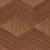 Sample - Schumacher Chevron Inlay Wallpaper in Walnut For Sale