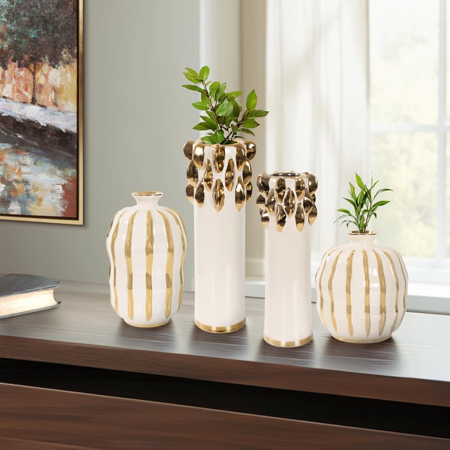 Contemporary Gilded Vase Small For Sale - Image 3 of 11