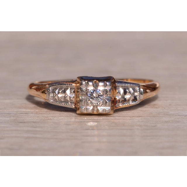 Contemporary The 83rd Street: Retro Era Diamond Promise Ring For Sale - Image 3 of 10