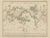 Black Antique World Map Mercator Projection with Global Sea Routes by Adolf Stieler, 1857 For Sale - Image 8 of 10