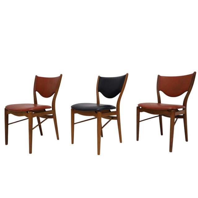 Mid-Century Modern Finn Juhl for Bovirke Bo 63 Dining Chairs For Sale - Image 3 of 11