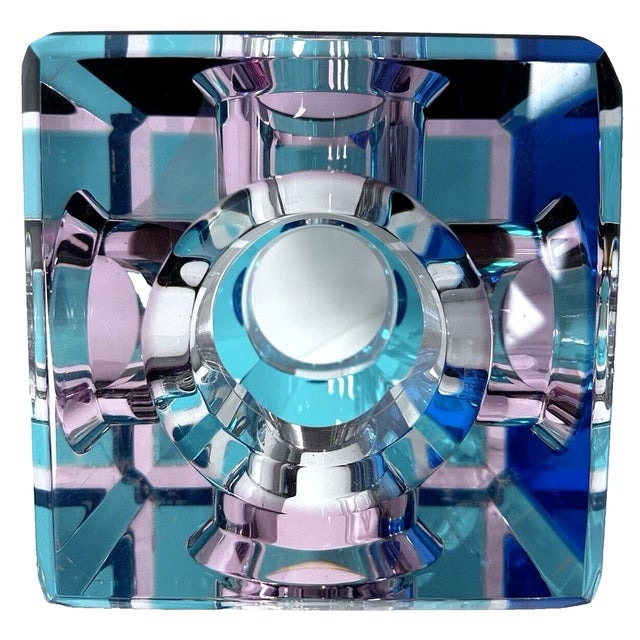 1980s 1980s Shlomi Haziza Style Large Lucite Prism Sculpture For Sale - Image 5 of 11