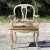 Wood Vintage Regency Venetian Hand Painted Cane Chair For Sale - Image 7 of 12