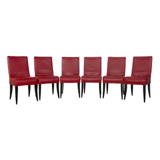 ISIS Leather Chairs from Wittmann, Set of 6 For Sale