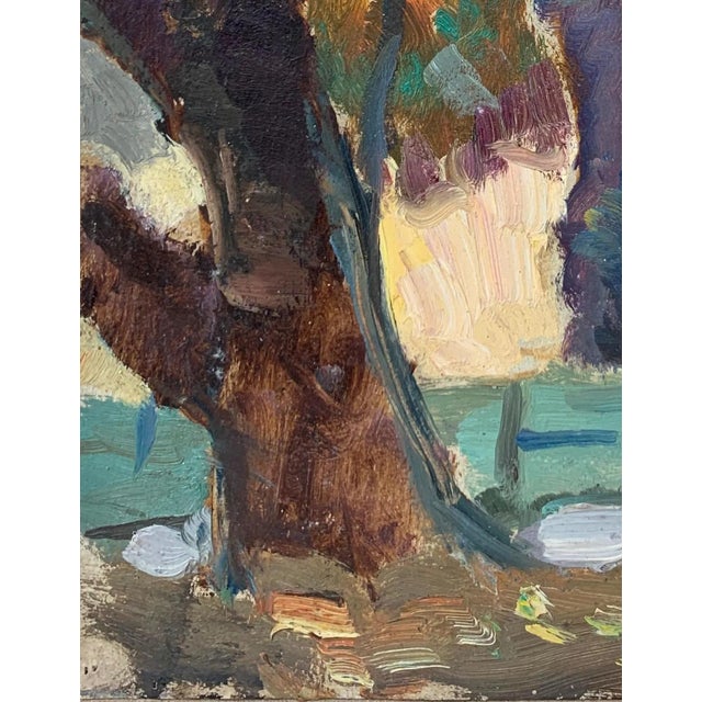 1960s Autumn Landscape Oil Painting, Ukrainian Art 1960s For Sale - Image 5 of 6