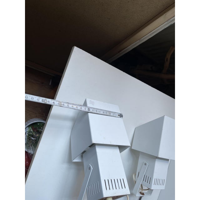 Industrial Scandinavian Wall or Clamp Lamps by Davids Lampe, 1970s, Set of 2 For Sale - Image 10 of 11