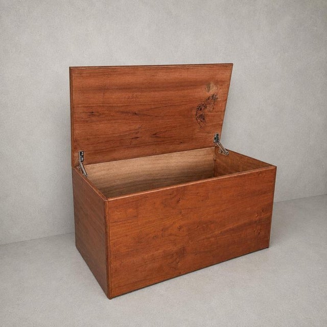 Mid-Century Teak Storage Blanket Box Chest on Castors, 1960s For Sale - Image 10 of 10