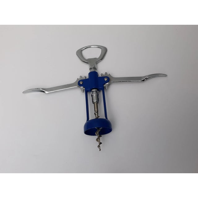 This vintage wine corkscrew with bottle opener on top is stamped ITALY on wing(arm). Although corkscrew is not stamped...