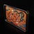 Ebony Vintage Ebony Wood Rectangular Tray With Cloisonné Double Dragon Panel For Sale - Image 8 of 9
