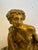 Large scale very impressive pair of antique French bronze figural chenets andirons having fierce mythological male...