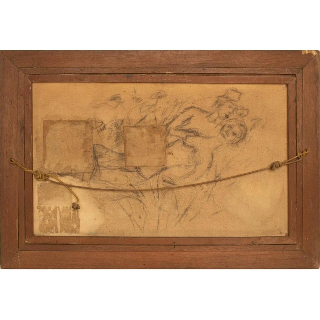 "Vase of Flowers" Vintage Expressionist Painting For Sale - Image 10 of 11