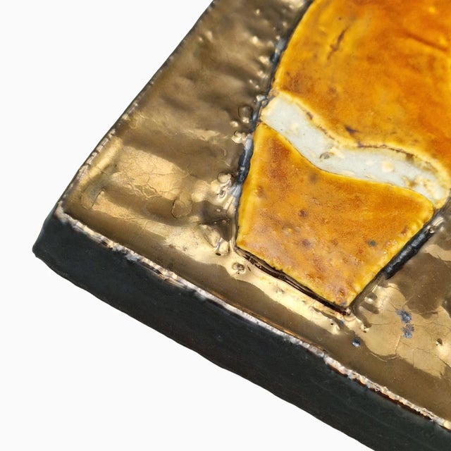 Brown Ceramic Model 311 Wall Relief by Helmut Schäffenacker, Germany, 1960s For Sale - Image 8 of 18