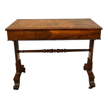 Regency Writing Table in Walnut, 1820 For Sale