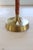 Metal Mid-Century Modern Table Lamp with Brass Base attributed to Ewå Värnamo, 1950s For Sale - Image 7 of 11