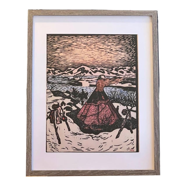 John Savio - Early Summer Woodcut Print For Sale