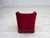 Red Danish Armchair in Red Velour and Ash, 1970s For Sale - Image 8 of 17