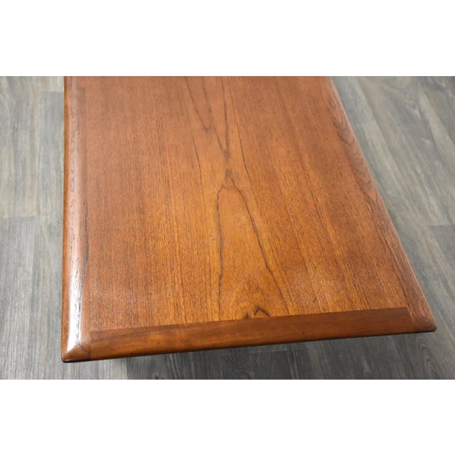 Danish Modern Teak Coffee Table For Sale - Image 4 of 7