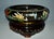 Antique (1920's) Large Cloisonne Bowl with Carved Wood Base. Made of Brass & Enamel. Made in China. Heavy. The...
