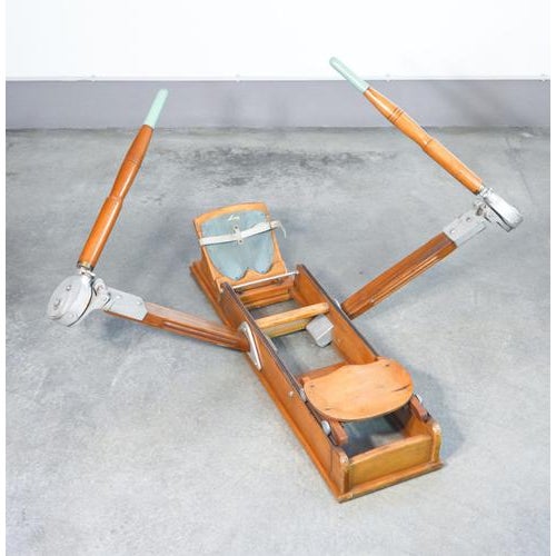 Vintage Lamborghini Rowing Machine in Beech For Sale - Image 17 of 18