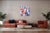 2026, Color Field, Geometric Minimalism, Primary Tones,Red Breeze, Acrylic Paint on Canvas by Natalia Roman For Sale In Miami - Image 6 of 8