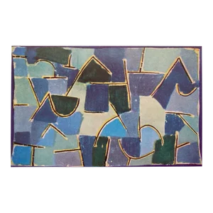Paul Klee Vintage 1959 Modernist Fine Art Lithograph Print " Blue Night " 1937