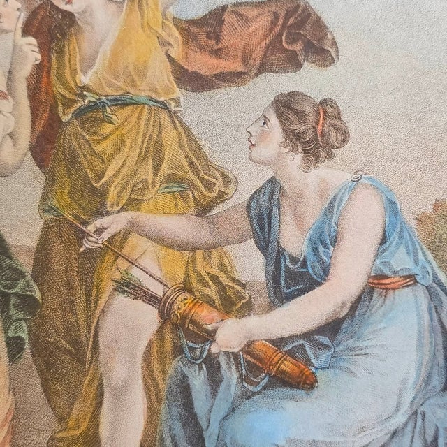 Angelica Kauffman, Cupid Disarmed by Grace & Cupid's Revenge, 1800s, Engravings, Set of 2 For Sale - Image 12 of 18