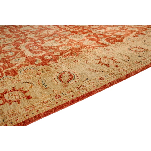 2020s Pasargad Home Ferehan Lamb's Wool Area Rug, 8'10" X 11'11", Rust For Sale - Image 5 of 7