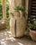 Large late 19th century French terracotta confit jug featuring the traditional double handle form and warm cream glaze...