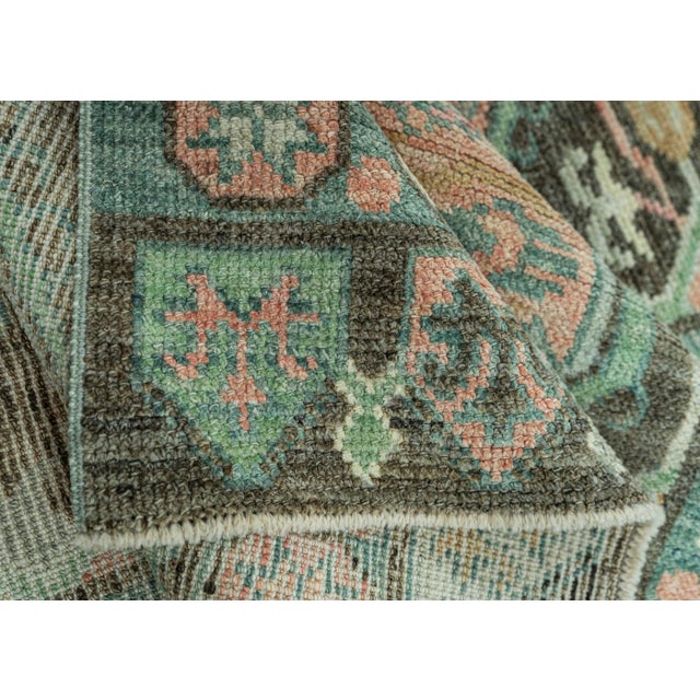 Turkish Oushak Rug 2'8" x 8'5" #20031 For Sale In Houston - Image 6 of 8