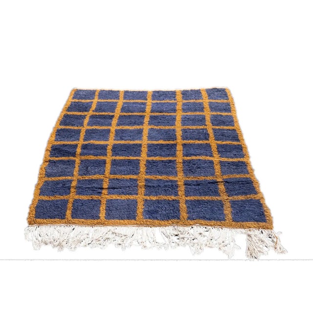 Mid 20th Century Vintage Swedish Rug 4'1'' x 4'10'' For Sale - Image 5 of 9