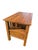 Antique Mission Style Quartersawn Oak Desk | Arts & Crafts Era Kneehole Library Writing Table For Sale - Image 11 of 17