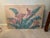 Art Deco 1980s Floral Pink Calla Lillies Wall Painting For Sale - Image 3 of 5