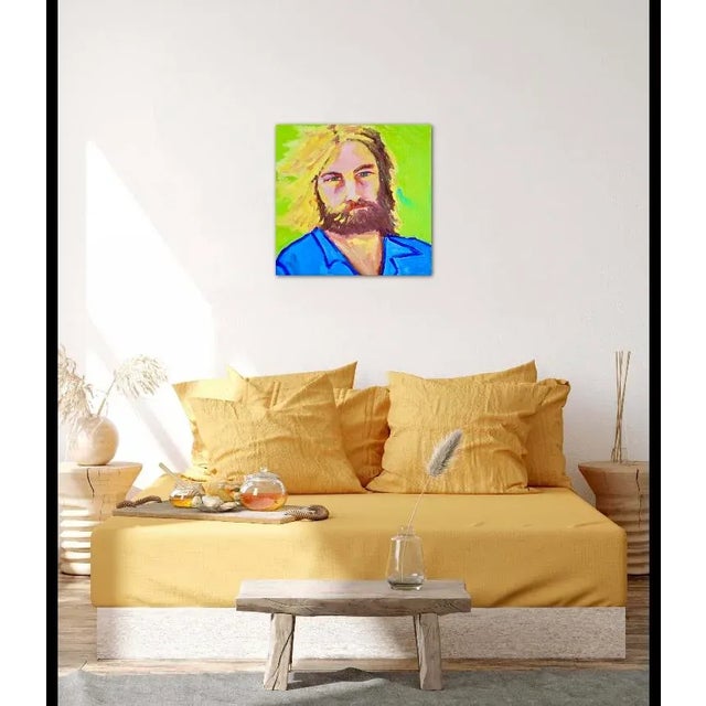 2020s Contemporary Original Modern Pop Art Portrait Oil Painting For Sale - Image 5 of 12