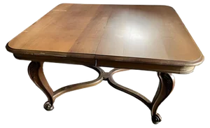Antique Louis XV Style Extendable Walnut Dining Table, 1900s