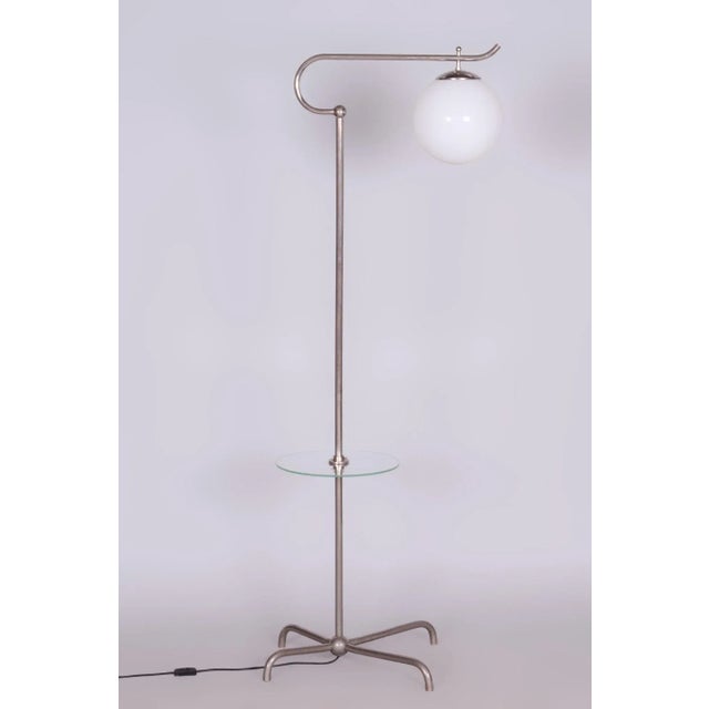 Bauhaus Czech Bauhaus Chrome Floor Lamp by Hynek Gottwald, 1930s For Sale - Image 3 of 12