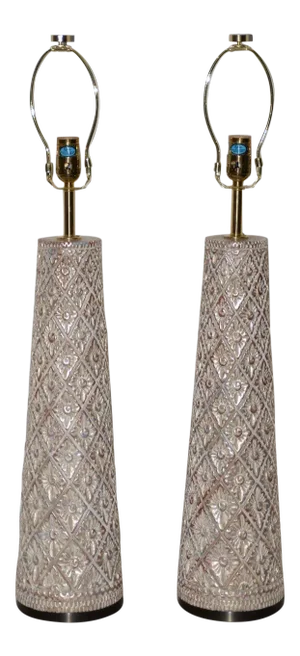 Pair of Designer Table Lamps by James Mont