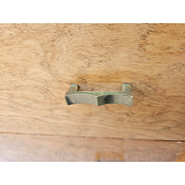 Burlwood Three Drawer Chest of Drawers Dresser For Sale - Image 11 of 15