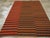 Mid 20th Century Galerie Shabab Collection Mid-20th Century Orange and Black Turkish Flat-Weave Kilim Room Size Accent Rug For Sale - Image 5 of 10