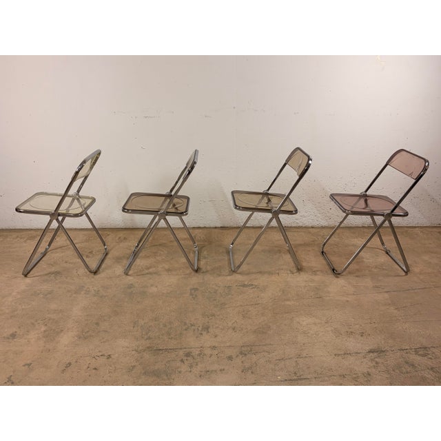 Plia Chairs by Giancarlo Piretti for Anonima Castelli, 1970s, Set of 4 For Sale - Image 6 of 13